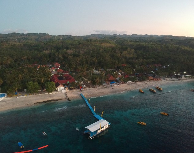 Ferry to Buyuk Harbor in Nusa Penida